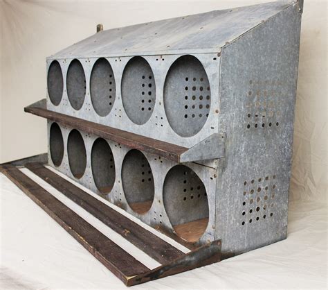 metal nesting box for chickens|galvanized chicken nesting boxes.